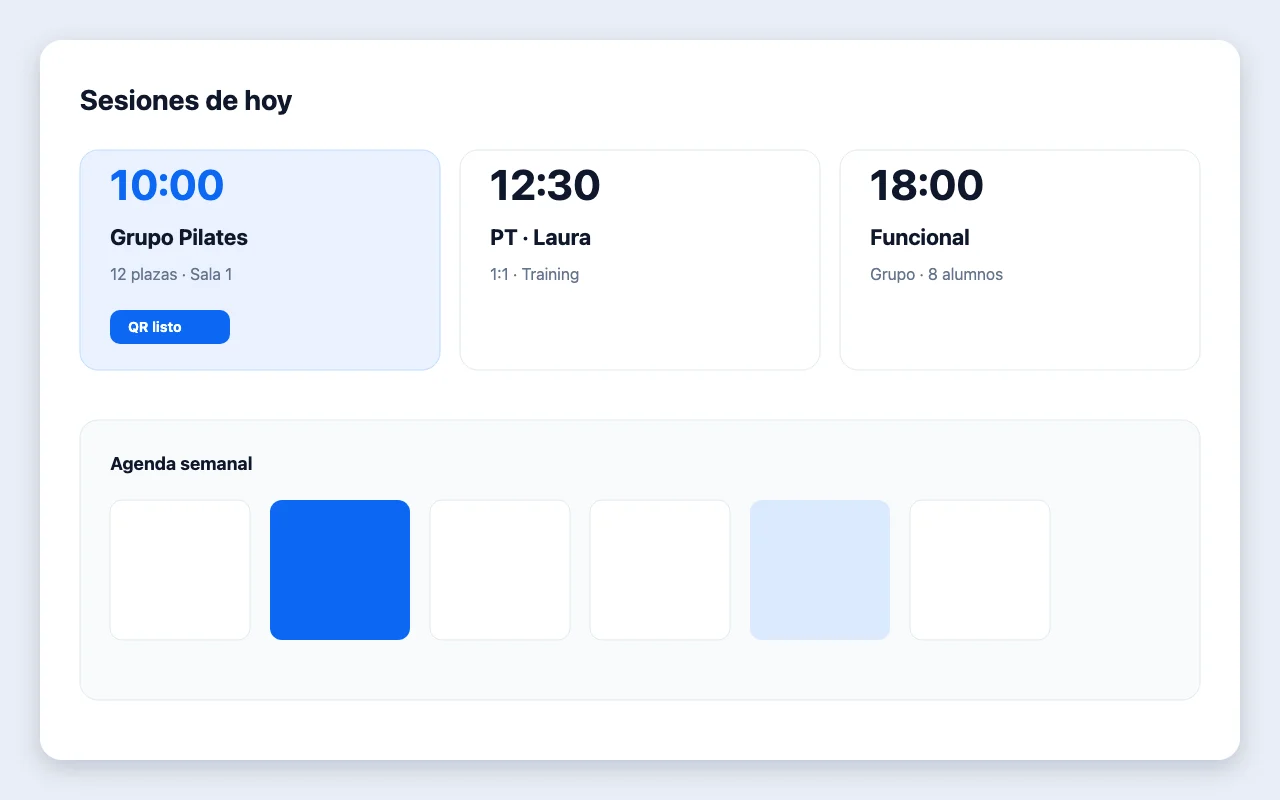 Ilustración de la agenda de sesiones