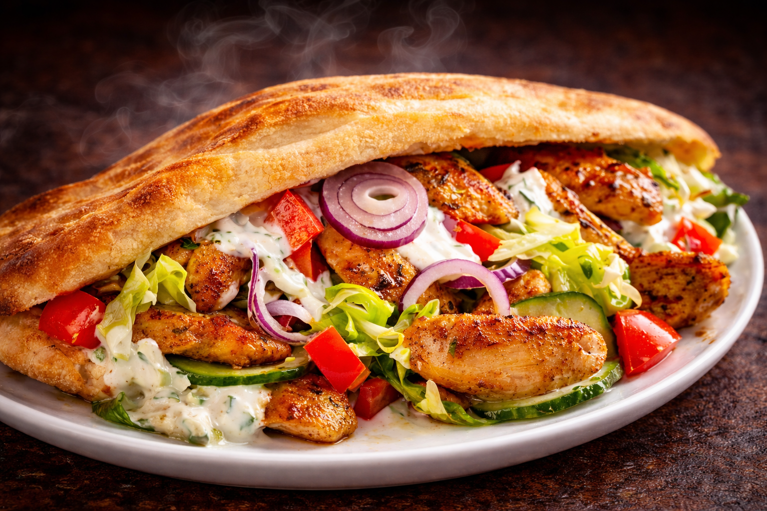 Plato estrella: döner y ensalada fresca